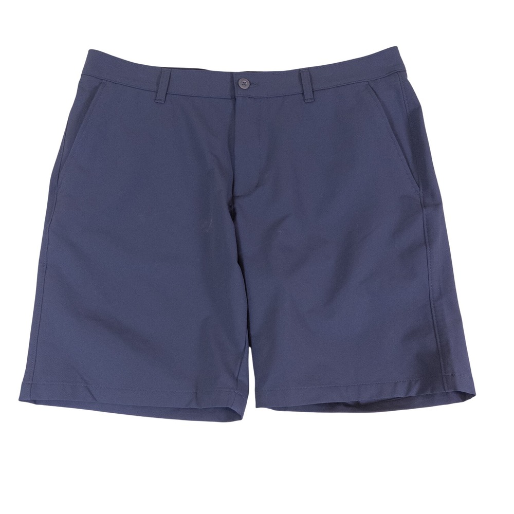 Under Armour Mens Size 40 Navy Blue Flat Front Performance Golf Shorts